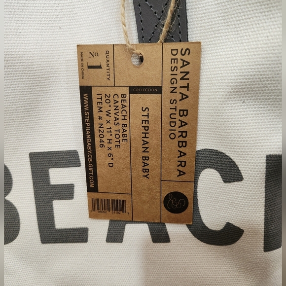 Santa Barbara Design Studio Beach Babe White Tote Bag - Picture 3 of 11